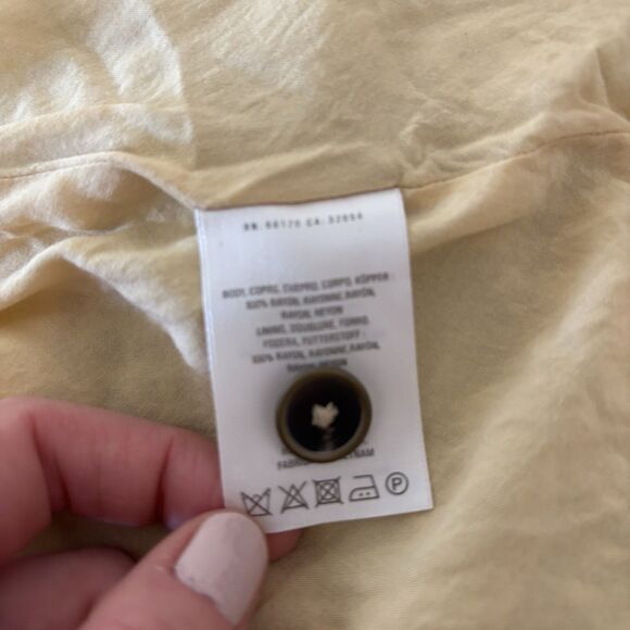 Anthropologie Cheetah Print Dress Button Front Midi Dress Size 4 No Tie Waist - Picture 10 of 11